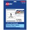 Avery Glossy Clear Rectangle Labels with Sure Feed, 1.5" x 7.5"